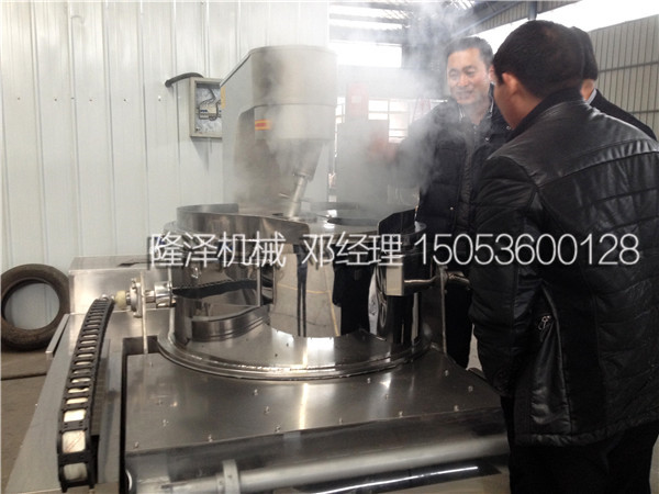 河北張家口（kǒu）客戶來91精品国产人成网站機械考察電磁爆（bào）米花機