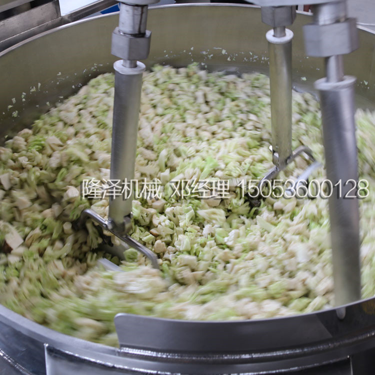 全自動大（dà）鍋燉菜（cài）機器 食堂的大鍋菜炒鍋